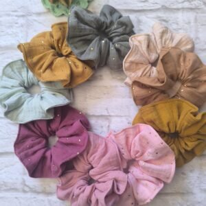 Scrunchies de Musselina