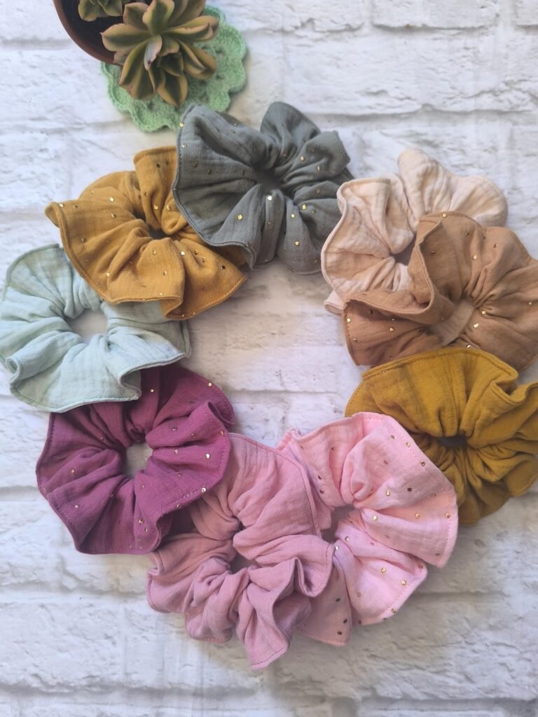Scrunchies de Musselina